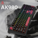 Клавіатура Ajazz AK980 Red switches Black Red (AK980-R-BR)