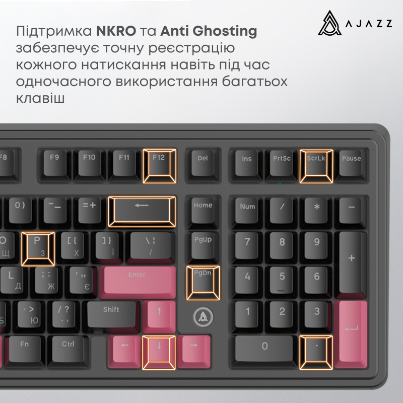 Клавіатура Ajazz AK980 Red switches Black Red (AK980-R-BR)
