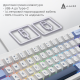 Клавіатура Ajazz AK650 Sea Salt switches Blue White Blue (AK650-SS-BWB)