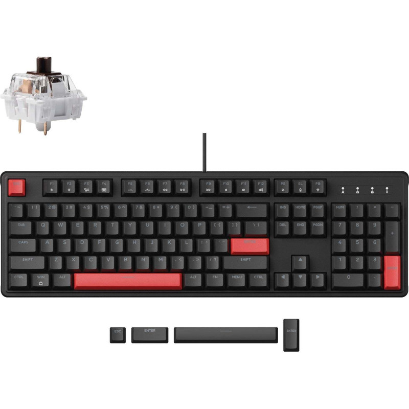 Клавіатура Lemokey X3 Keychron Brown Black (X3-H3-UA)