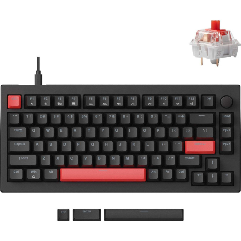 Клавіатура Lemokey X4 Keychron Red Black (X4-A1-UA)