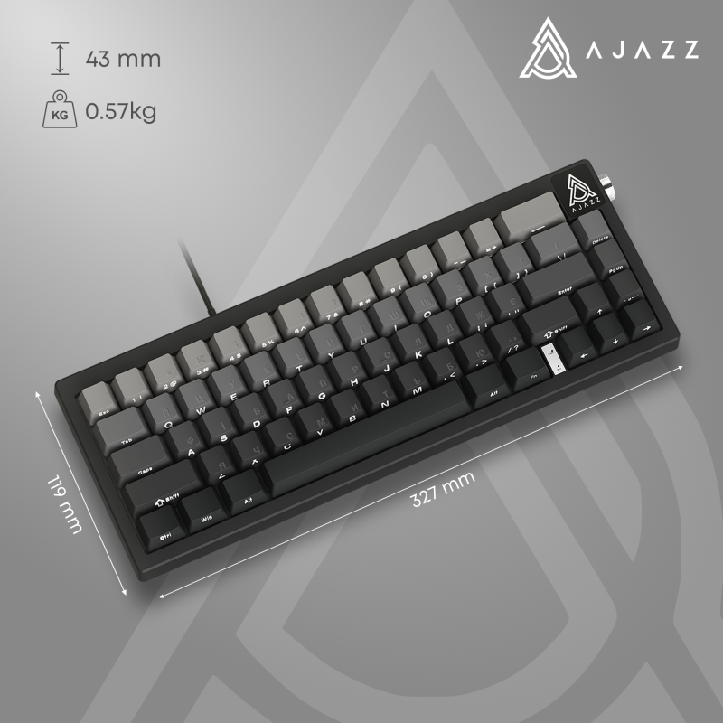 Клавиатура Ajazz AK650 Day Dream switches Gradient Black Gray (AK650-DD-BG)