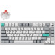 Клавіатура Lemokey P1 Pro Keychron Super Red Space Silver (P1P-X1-UA)