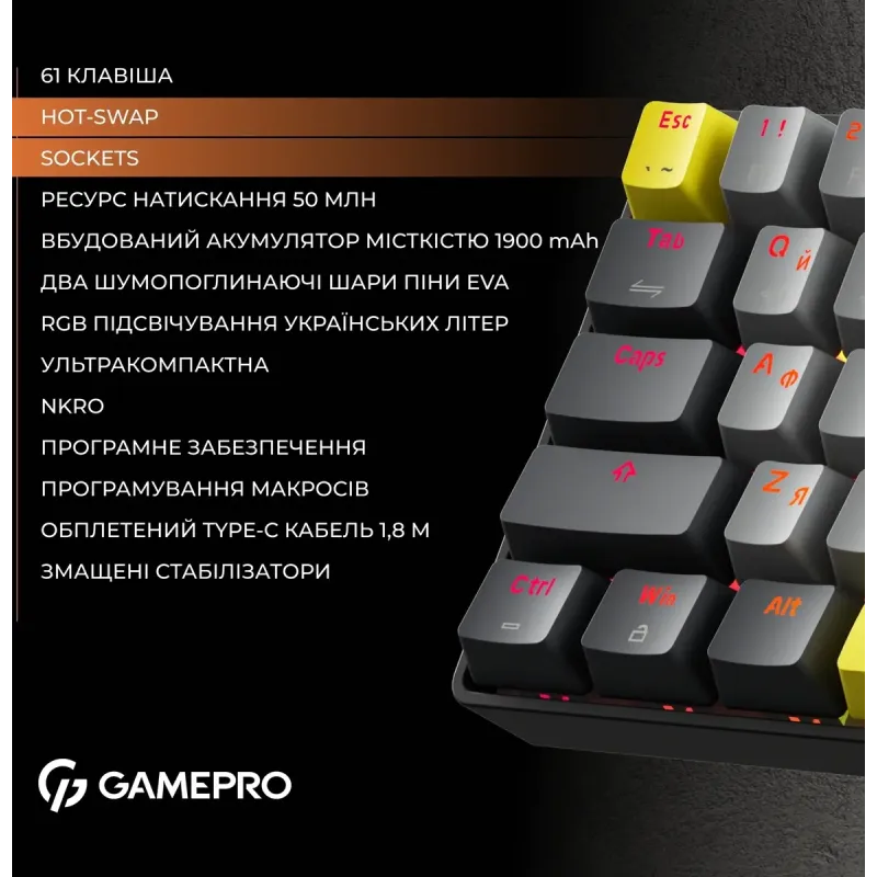 Клавиатура GamePro Asgard Fenrir (MK130G Pro)