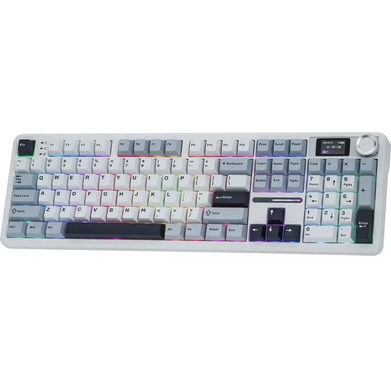 Клавиатура Aula F108 Pro Reaper Switch USB/Bluetooth/2.4G White (6978080501318)