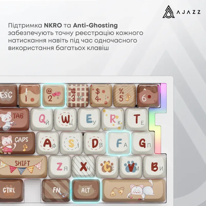 Клавиатура Ajazz AK029 Meow Magnetic Switch (AK029-M-Y)