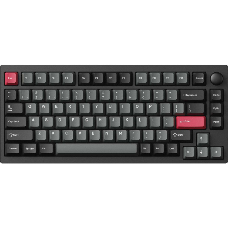 Клавіатура Lemokey P1 Pro Keychron Super Brown Carbon Black (P1P-M3-UA)