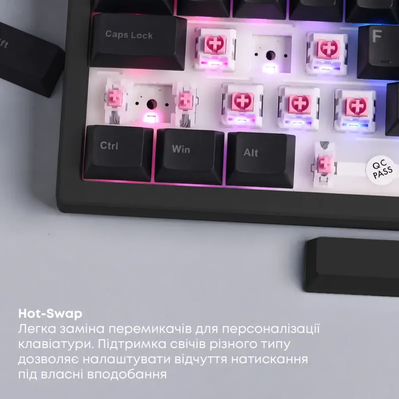 Клавіатура Ajazz AK690 Peach Mist Switch (AK690-PM-B)