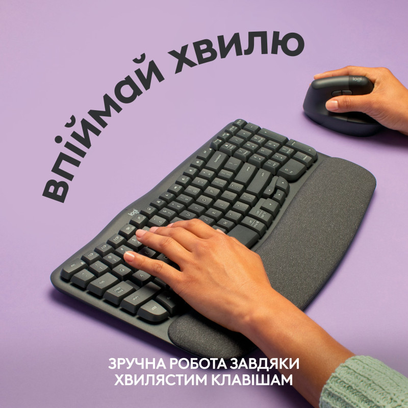 Logitech Wave Keys Bluetooth/Wireless Black (920-012304)