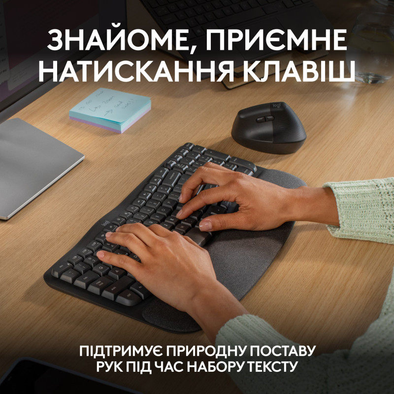 Logitech Wave Keys Bluetooth/Wireless Black (920-012304)