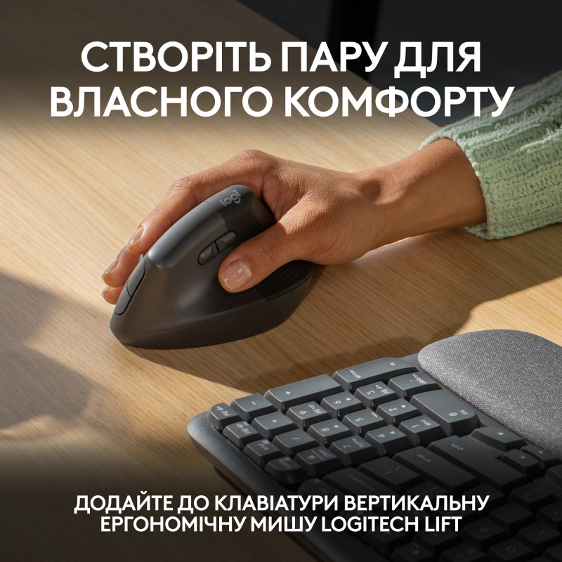 Logitech Wave Keys Bluetooth/Wireless Black (920-012304)
