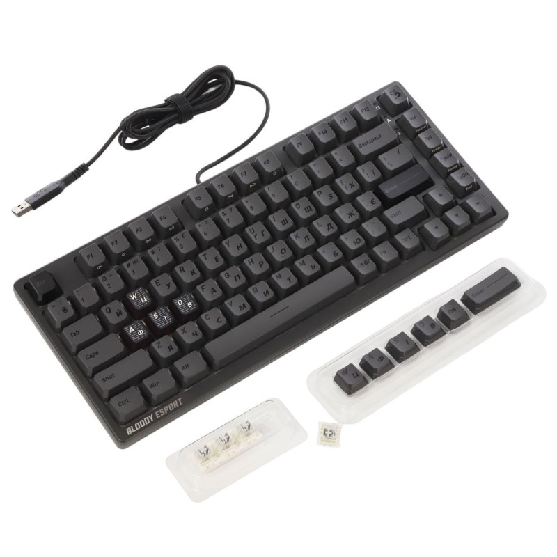 Клавіатура Bloody MS76 (Iron Grey)