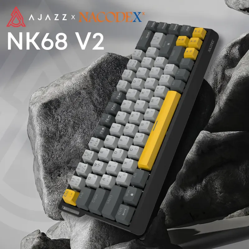 Клавіатура Ajazz NK68 V2 Red Switch (NK68-V2-R-BGY)