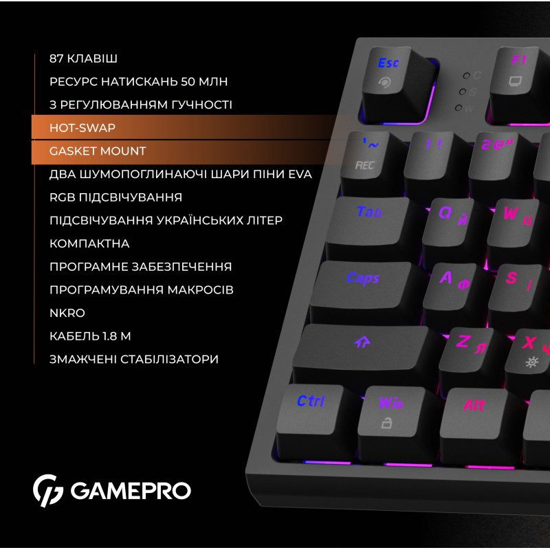 Клавиатура Gamepro MK180B