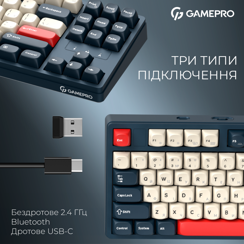 Клавиатура GamePro Asgard Ragnar Blue (MK285BL)
