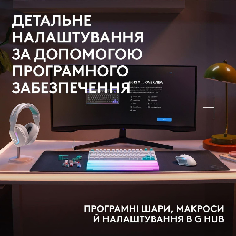 Клавіатура Logitech G512 X 75 White Tactile (920-013955)