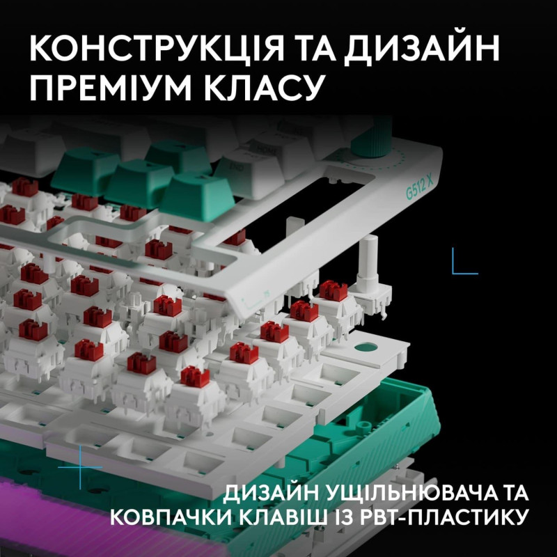 Клавіатура Logitech G512 X 75 White Tactile (920-013955)