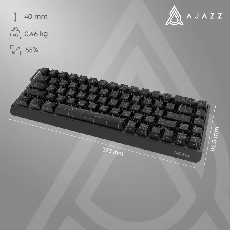 Клавиатура Ajazz NK68 V2 Red Switch (NK68-V2-R-S-B)