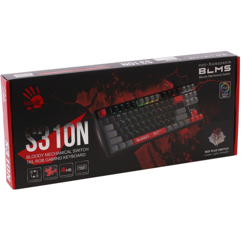 Клавиатура Bloody S310N Energy Red