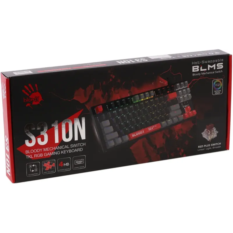 Клавиатура Bloody S310N Energy Red
