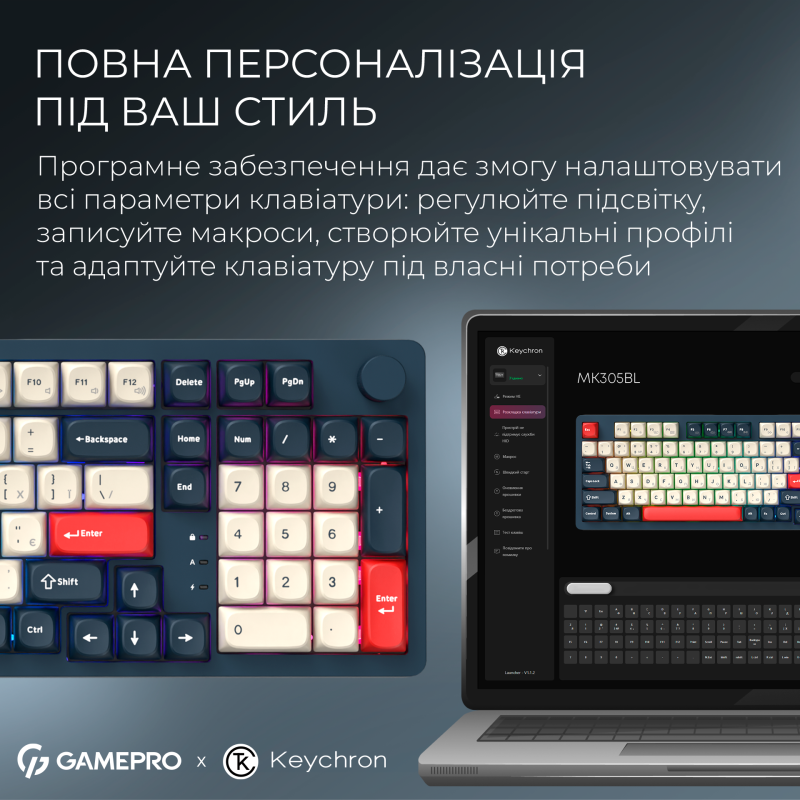 Клавиатура GamePro Asgard Drakkar Blue (MK305BL)