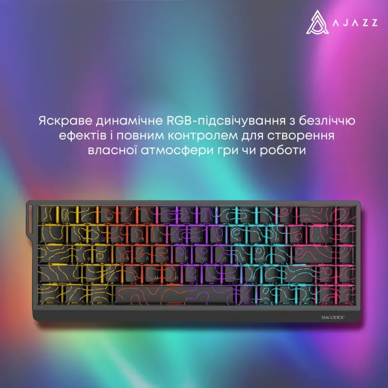 Клавиатура Ajazz NK68 V2 Red Switch (NK68-V2-R-PWB)