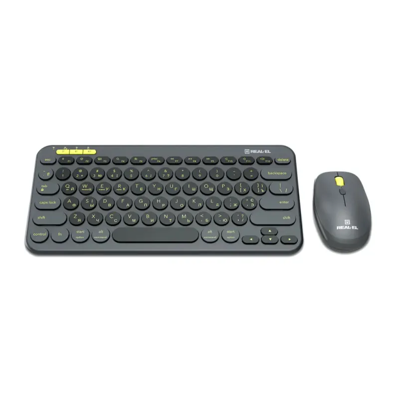Комплект REAL-EL KIT-635W Wireless/Bluetooth Black (EL123100057)