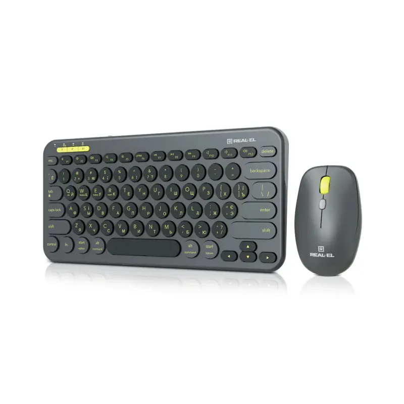 Комплект REAL-EL KIT-635W Wireless/Bluetooth Black (EL123100057)
