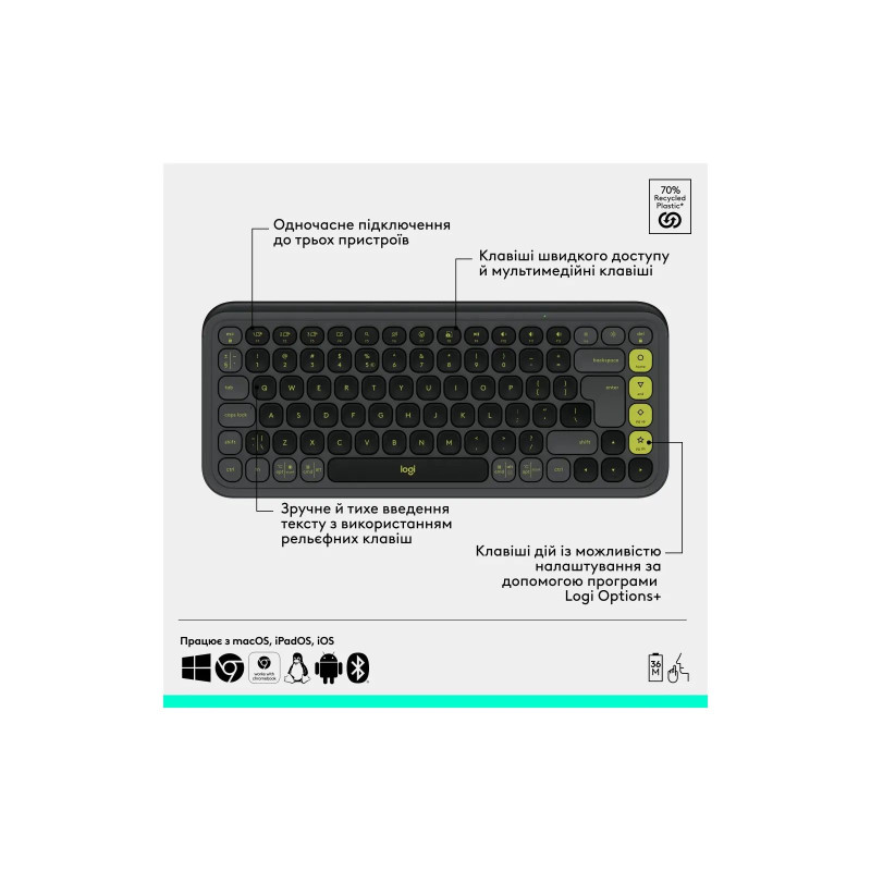 Logitech POP Icon Combo Graphite (920-013156)