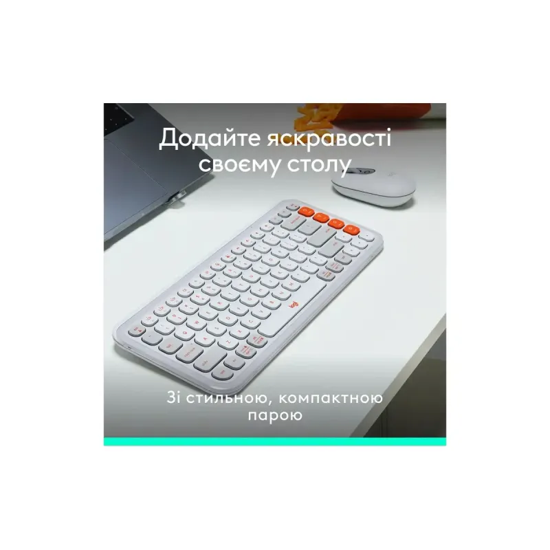 Комплект Logitech POP Icon Combo Off-White (920-013141)