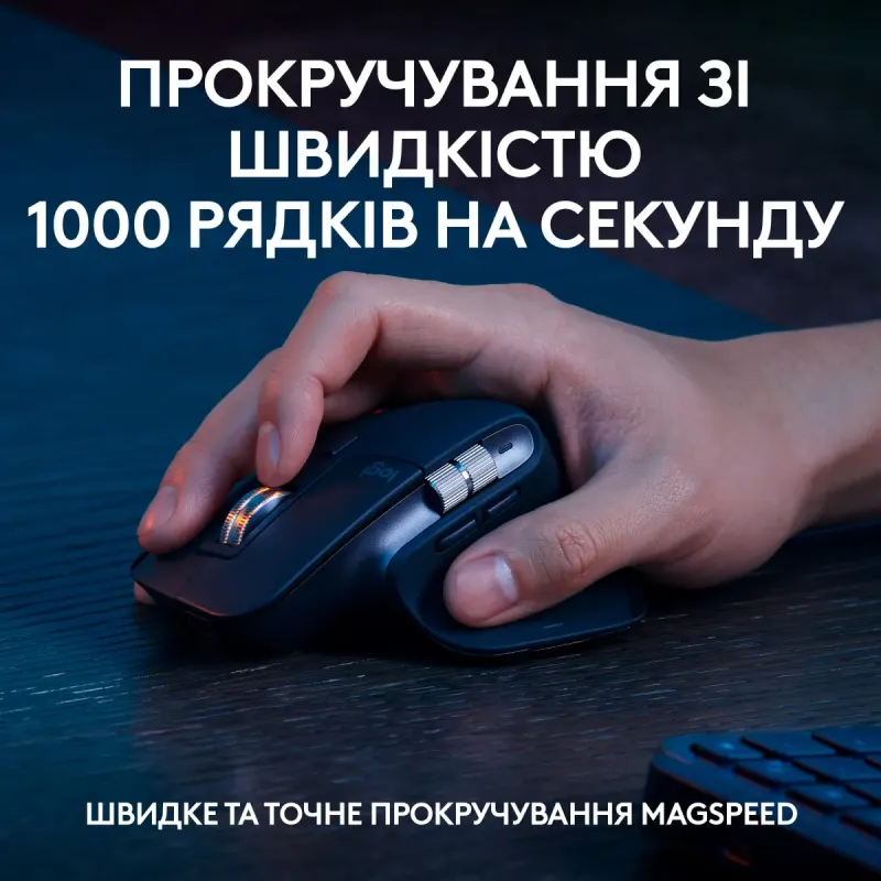 Комплект Logitech MX Keys S PLUS PALMREST + MX Master 3S Combo Graphite UA (920-011614)