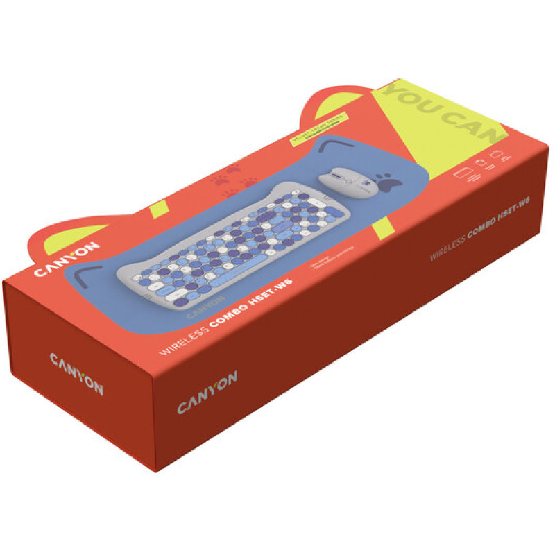 Комплект Canyon HSET-W6 Kitty Edition Blue (CNS-HSETW6BL)