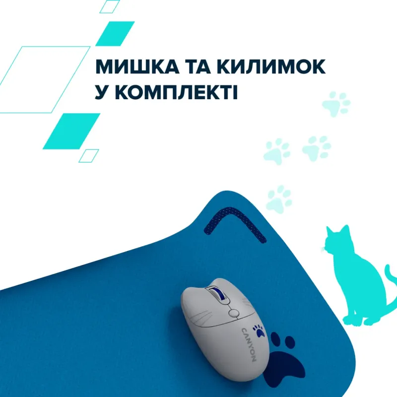 Комплект Canyon HSET-W6 Kitty Edition Blue (CNS-HSETW6BL)