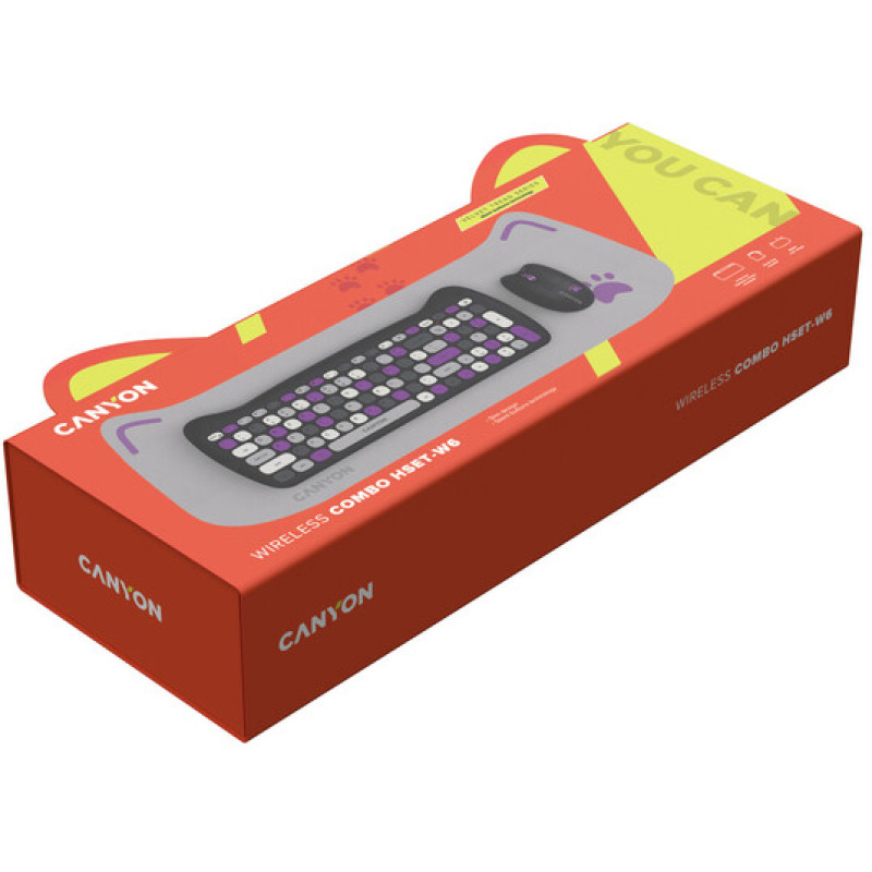 Комплект Canyon HSET-W6 Kitty Edition Violet (CNS-HSETW6VT)