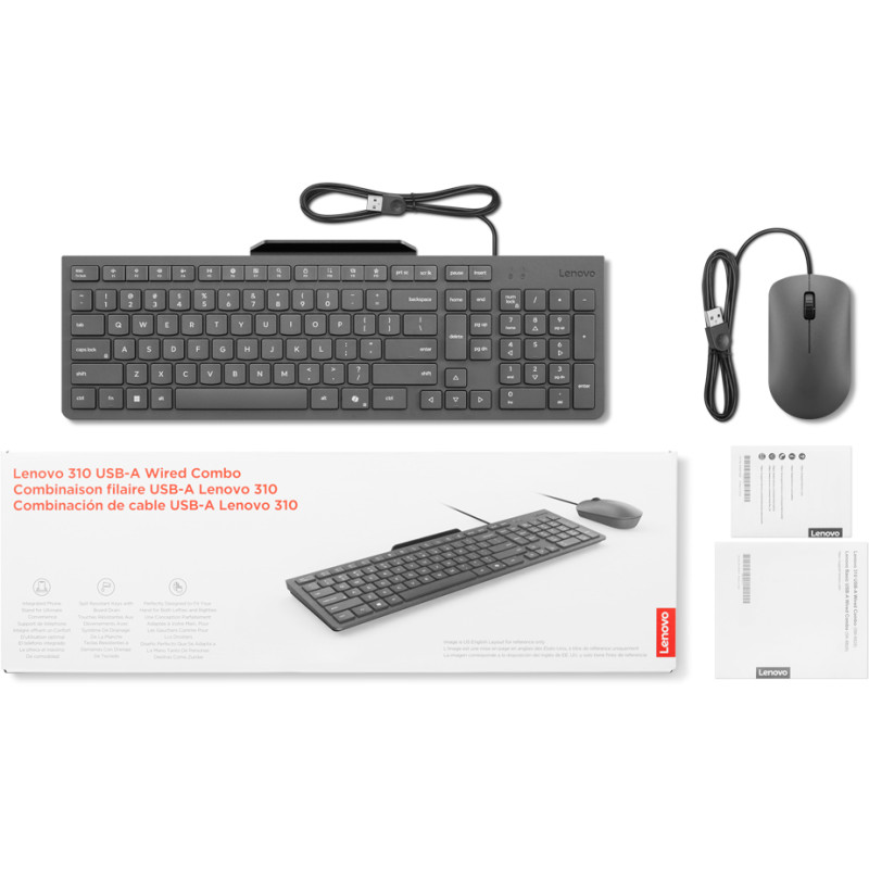 Комплект Lenovo 310 USB-A Wired Combo Ukraine (GX31R09776)