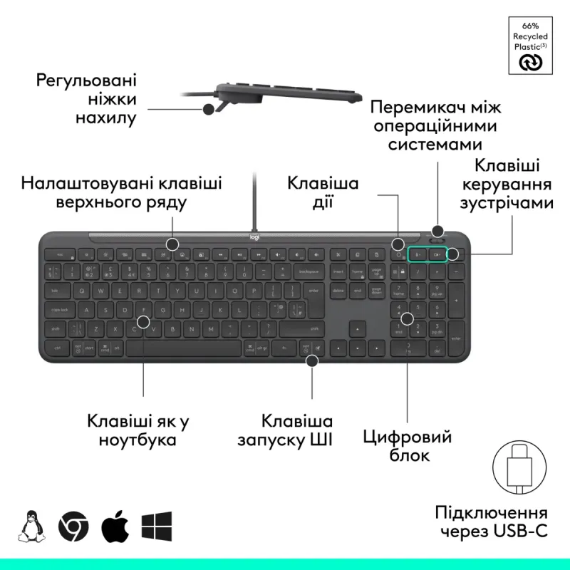Комплект Logitech Signature Slim MK620 USB Graphite (920-013349)
