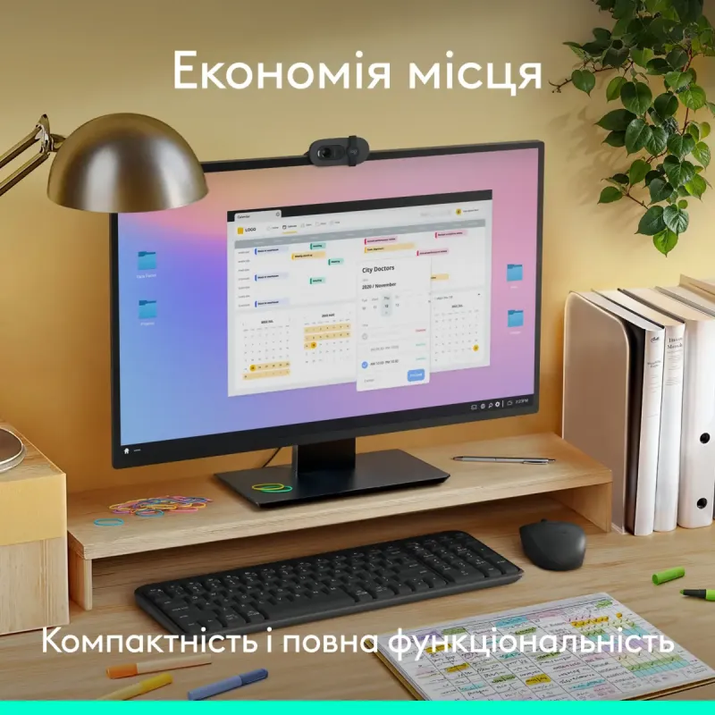 Комплект Logitech MK250 Wireless Combo Graphite (920-013823)