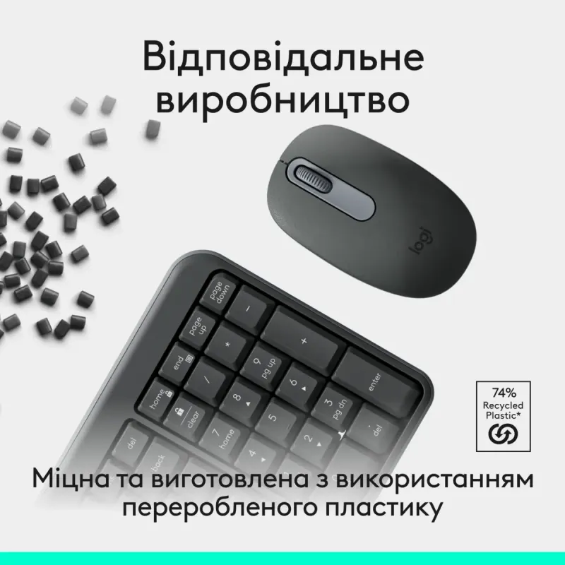 Комплект Logitech MK250 Wireless Combo Graphite (920-013823)