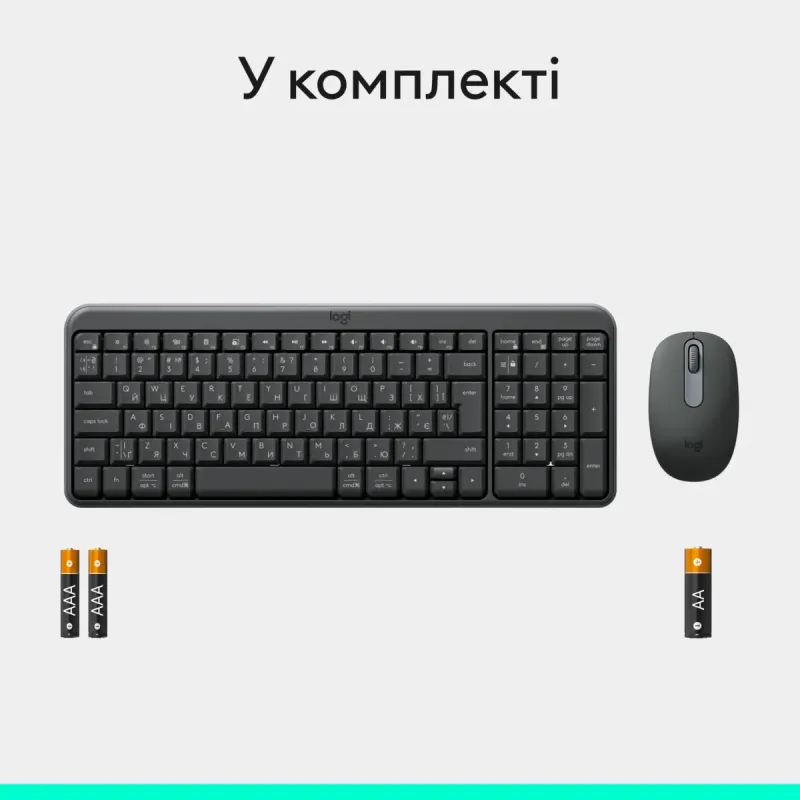Комплект Logitech MK250 Wireless Combo Graphite (920-013823)