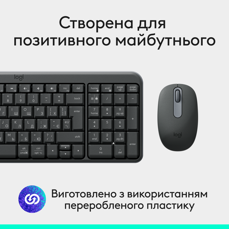 Logitech MK250 Wireless Combo Graphite (920-013823)