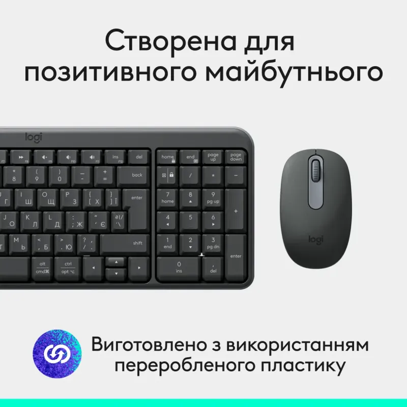Комплект Logitech MK250 Wireless Combo Graphite (920-013823)