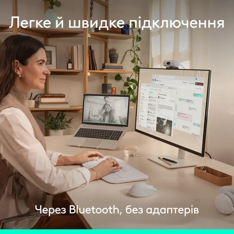 Комплект Logitech Signature Comfort Plus MK880 Wireless/USB-C for Business UA Off-White (920-014033)