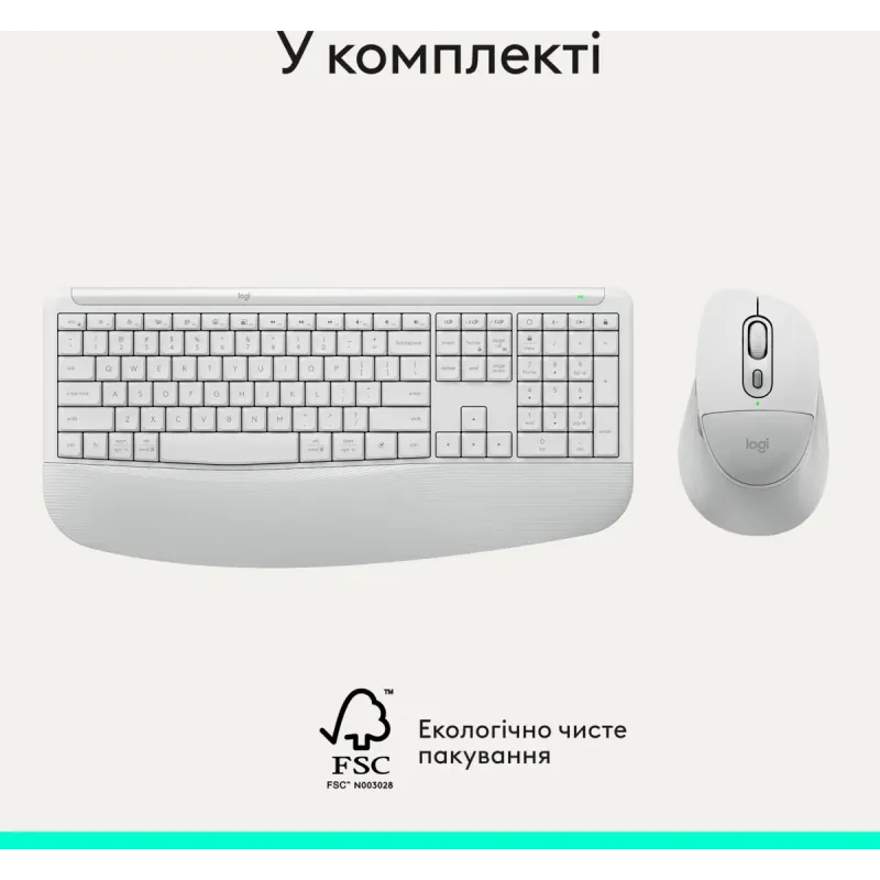 Комплект Logitech Signature Comfort Plus MK880 Wireless/USB-C for Business UA Off-White (920-014033)