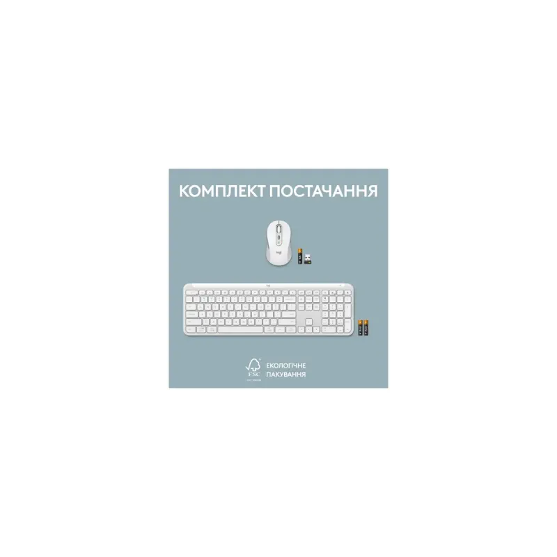 Комплект Logitech Signature Slim Combo MK950 Off White (920-012491)