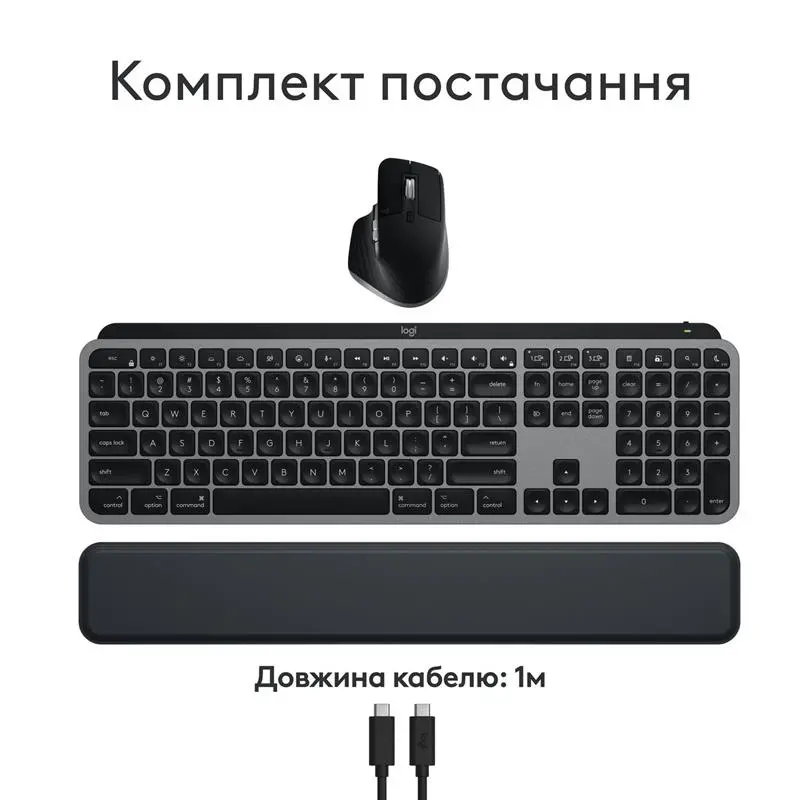Комплект Logitech MX Keys S Combo for Mac Space Gray (920-012845)