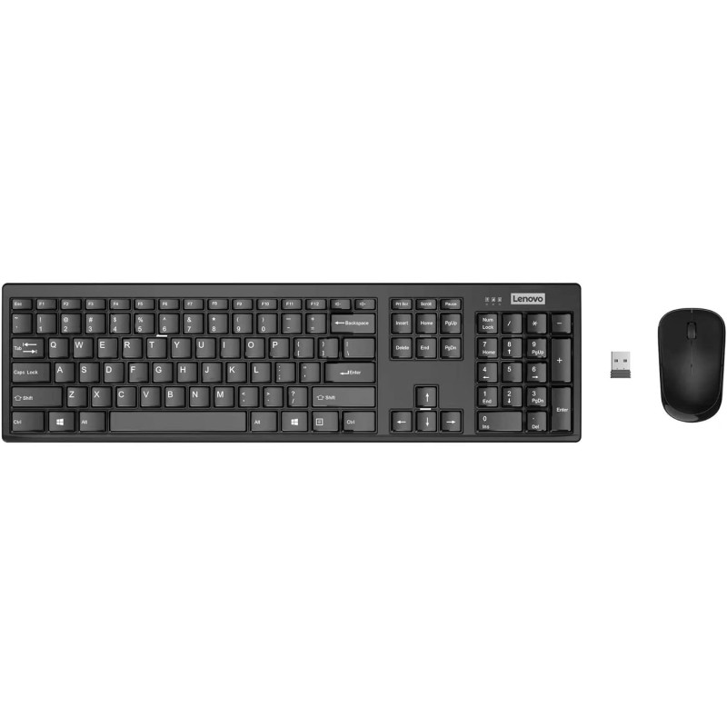 Комплект Lenovo 100 USB-A Wireless Combo Keyboard and Mouse (GX31Q28916)