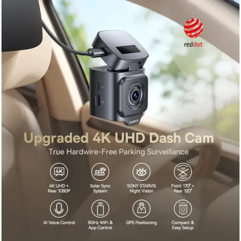 Відеореєстратор Baseus PrimeTrip VD1 Pro Dash 4K (C0119800)