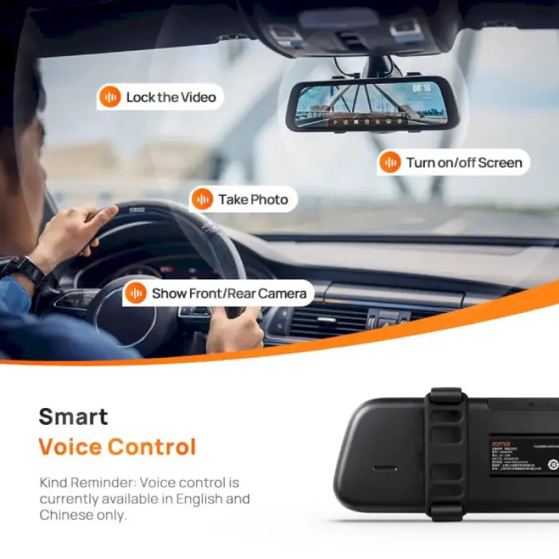 Видеорегистратор 70mai Rearview Dash Cam S500
