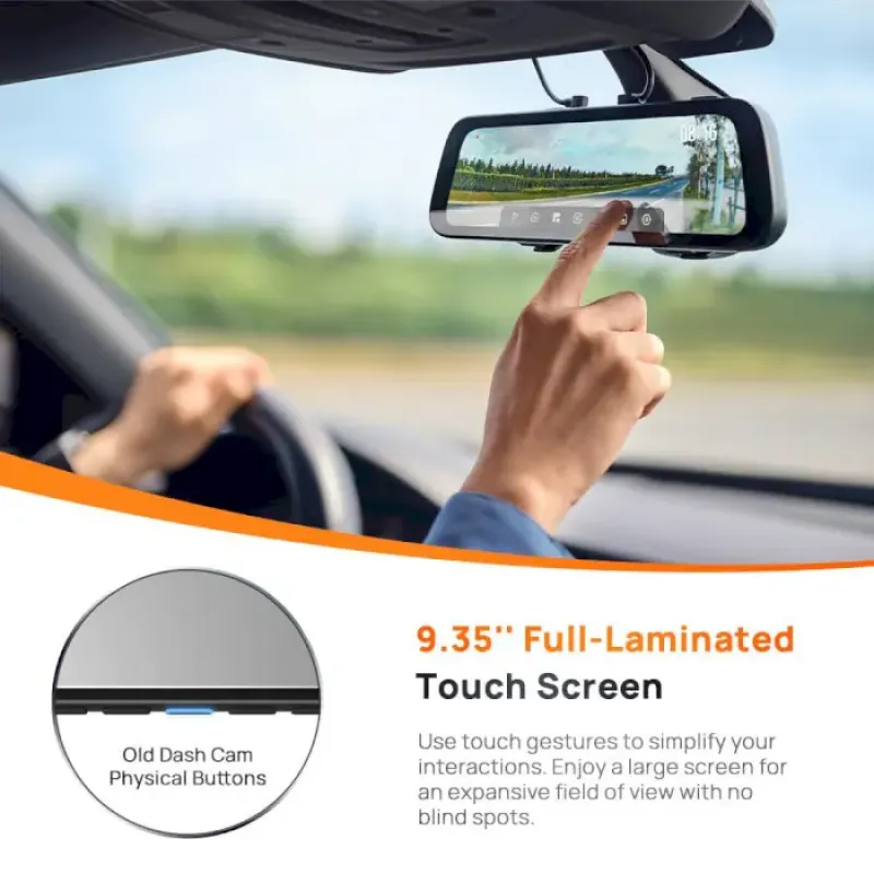 Видеорегистратор 70mai Rearview Dash Cam S500