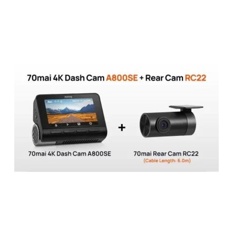 Відеореєстратор 70mai Dash Cam 4K A800SE-2 Set